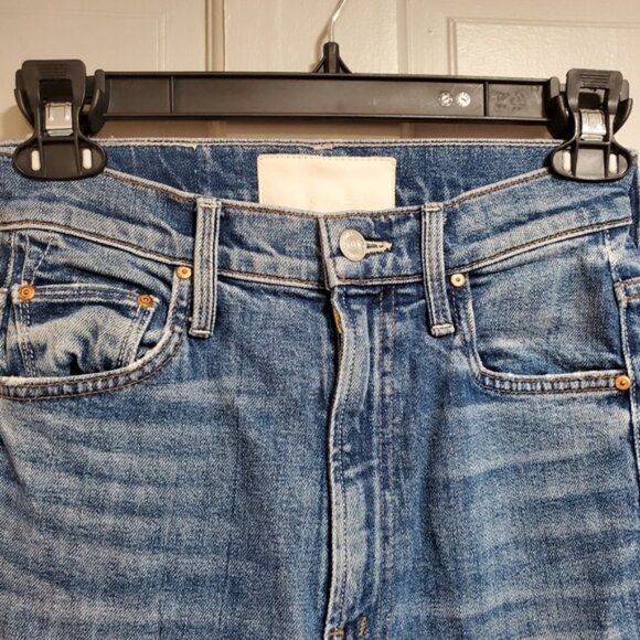Mother Jean Women Size 25 High Waist Rider Skimp Medium Wash 5 pockets fly zip - Picture 3 of 12